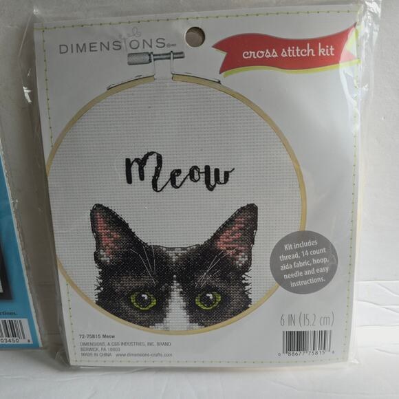 NIP Assorted Cat Kitty Cross Stitch Patterns Dimensions Janlynn Marianne Savage - Picture 10 of 12